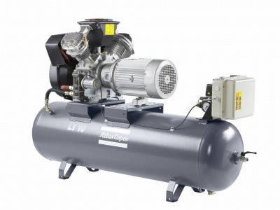 Поршневой маслосмазываемый двухступенчатый компрессор Atlas Copco LT5-15, на ресивере 250 литров, без кожуха Поршневой маслосмазываемый двухступенчатый компрессор Atlas Copco LT5-15, на ресивере 250 литров, без кожуха