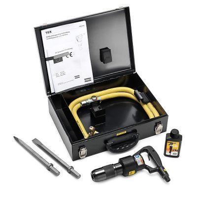 Отбойный молоток Atlas Copco TEX 05P 19x50 в комплекте с рукавом и долотами Отбойный молоток Atlas Copco TEX 05P 19x50 в комплекте с рукавом и долотами