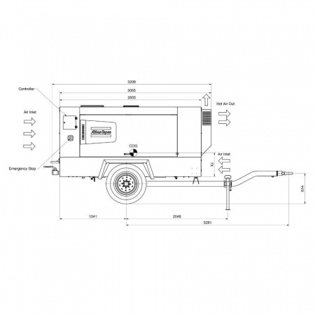 Электрический компрессор Atlas Copco XAMS 800E