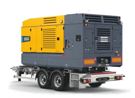 Дизельный компрессор Atlas Copco DrillAir X28 на прицепе