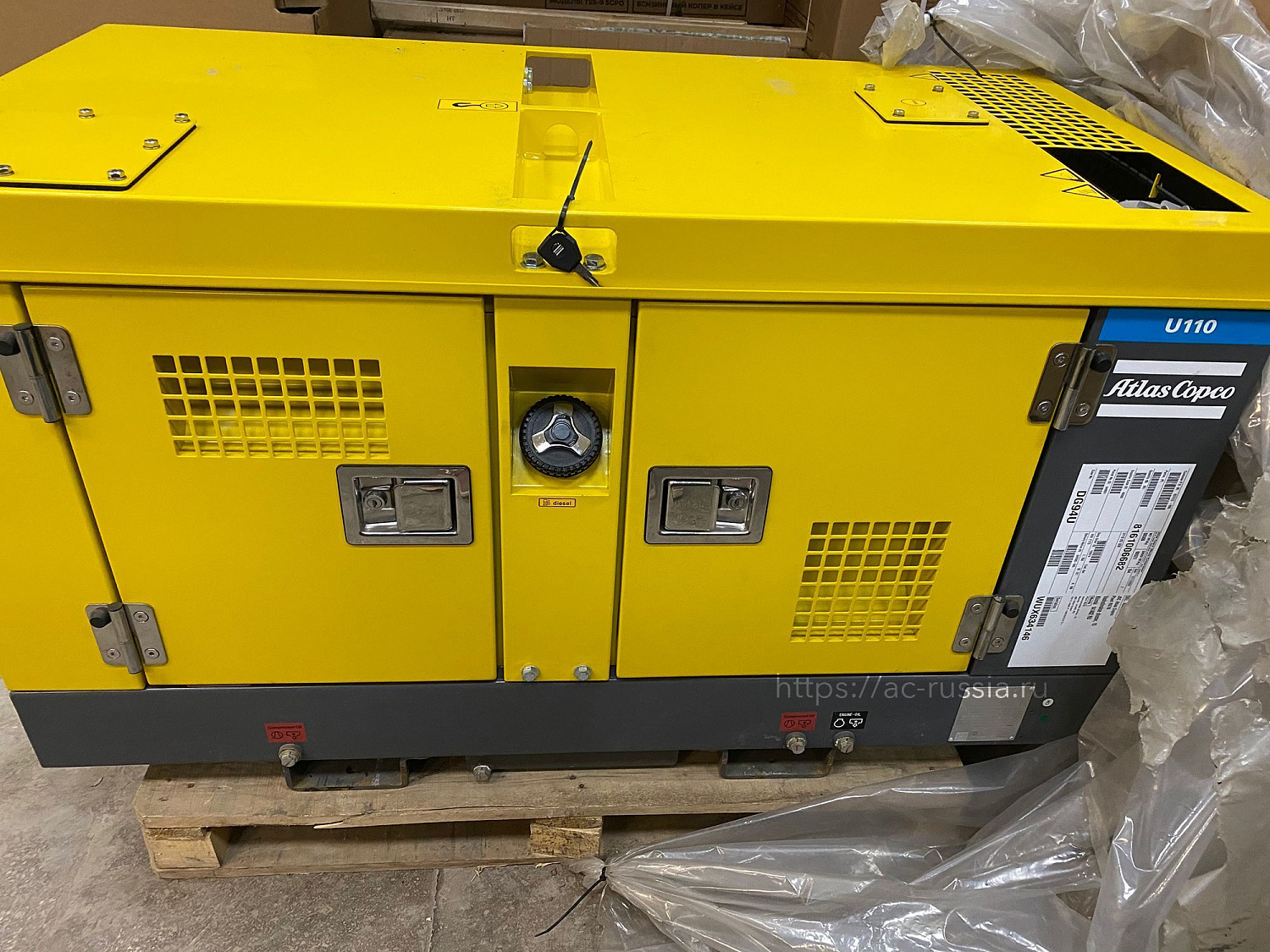 Дизельный компрессор Atlas Copco U 110