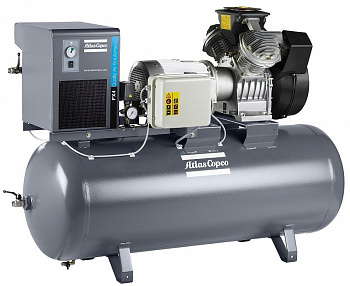 Поршневой маслосмазываемый двухступенчатый компрессор Atlas Copco LE FF 5-10 250L Поршневой маслосмазываемый двухступенчатый компрессор Atlas Copco LE FF 5-10 250L