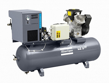 Поршневой маслосмазываемый двухступенчатый компрессор Atlas Copco LT5-15, на ресивере 250 литров, с кожухом Поршневой маслосмазываемый двухступенчатый компрессор Atlas Copco LT5-15, на ресивере 250 литров, с кожухом